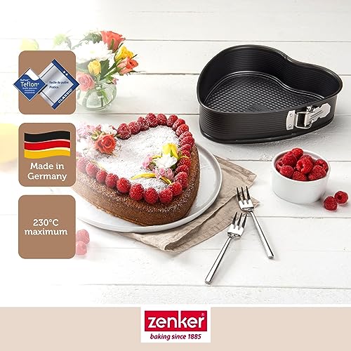 Zenker 7410 Mold Coeur en Acier, Moule en Coeur pour Pâtisserie, Idéal pour Événements S Hoffman