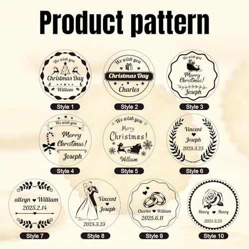 Tampon à biscuits personnalisé sur le thème de l'anniversaire de mariage, moteur de design 3D avec poignée, cadeau pour 